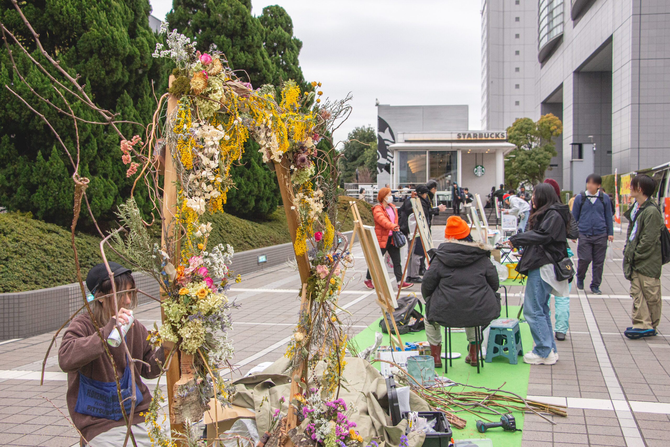 花のフォトブース