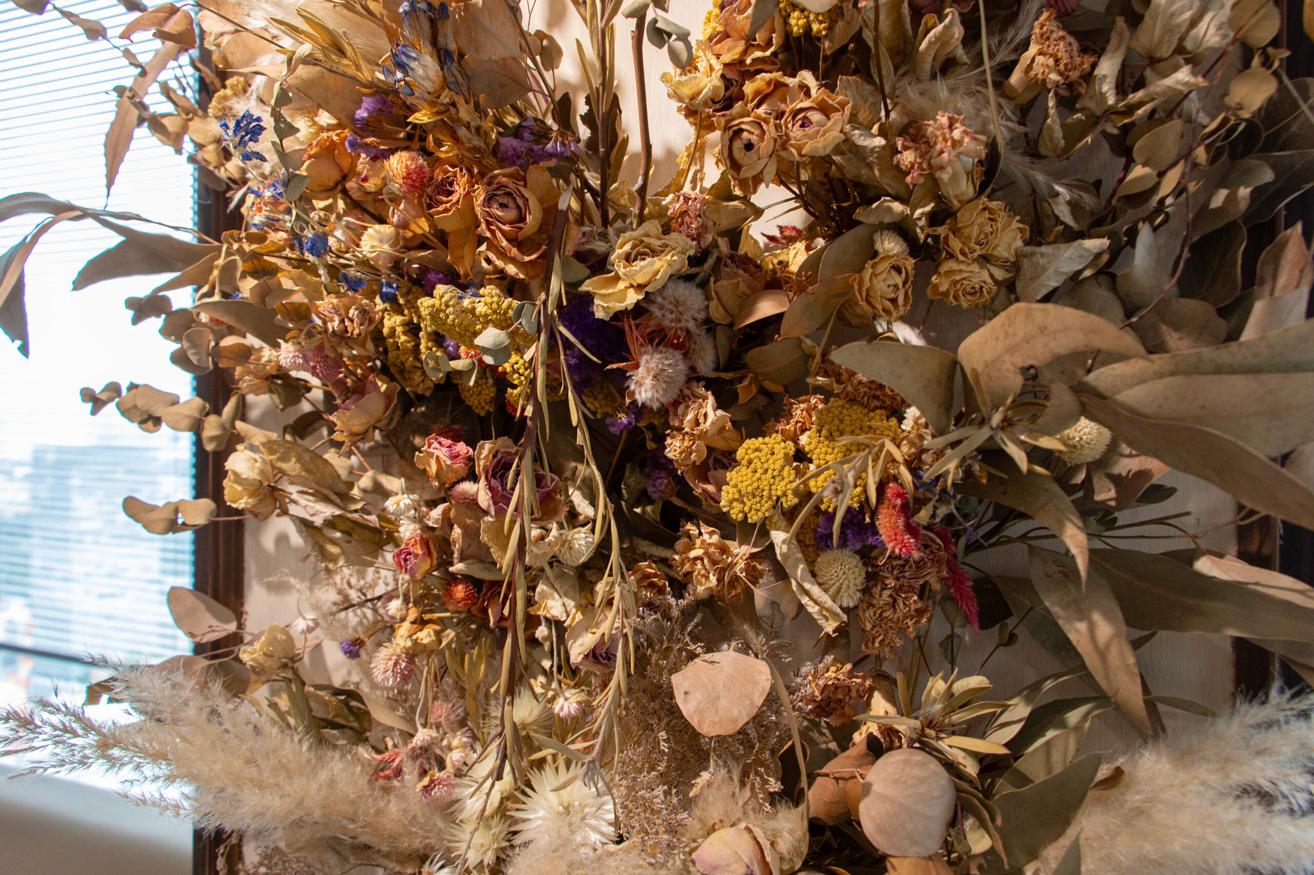 ドライフラワーのアート作品２