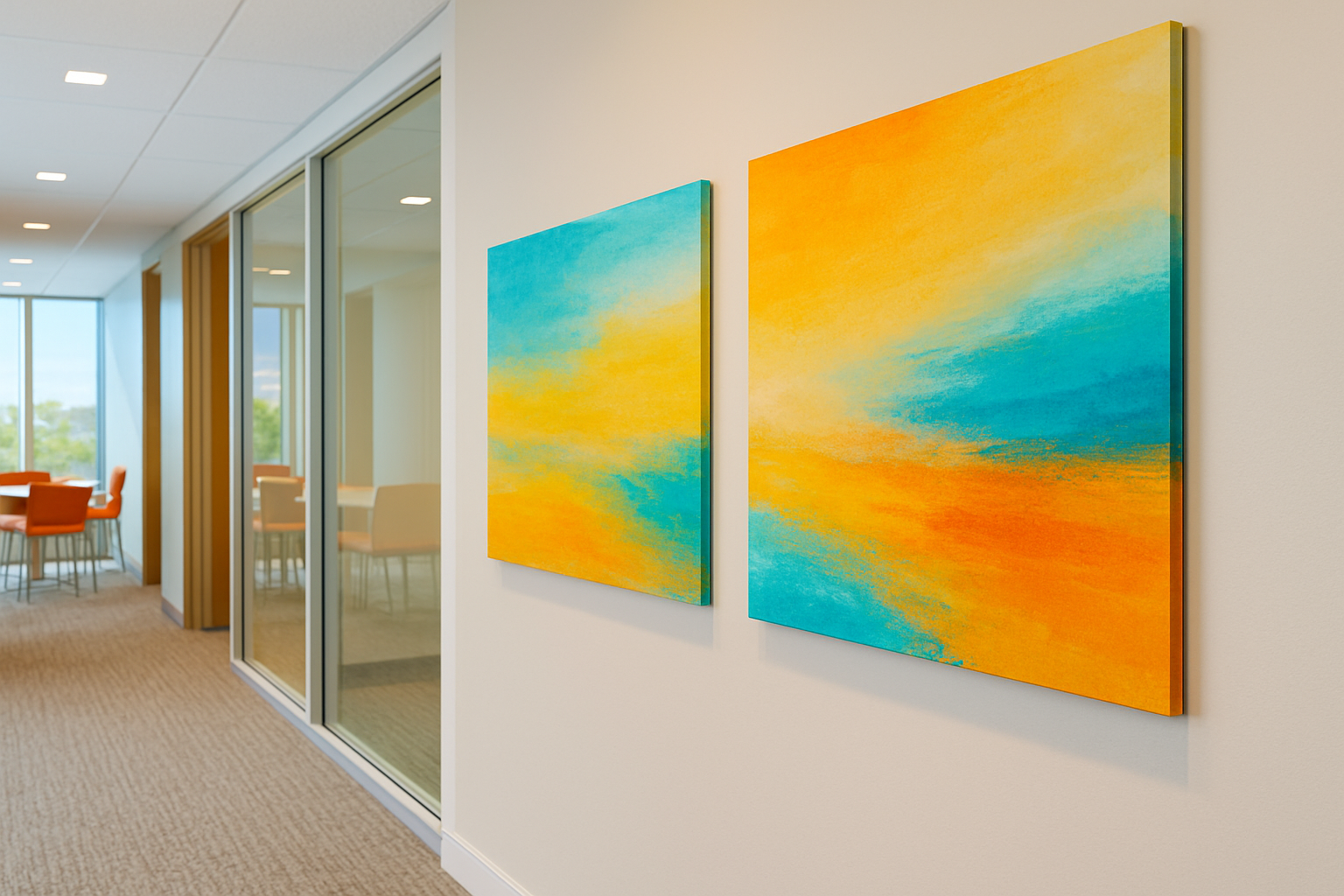 廊下 アート パネル