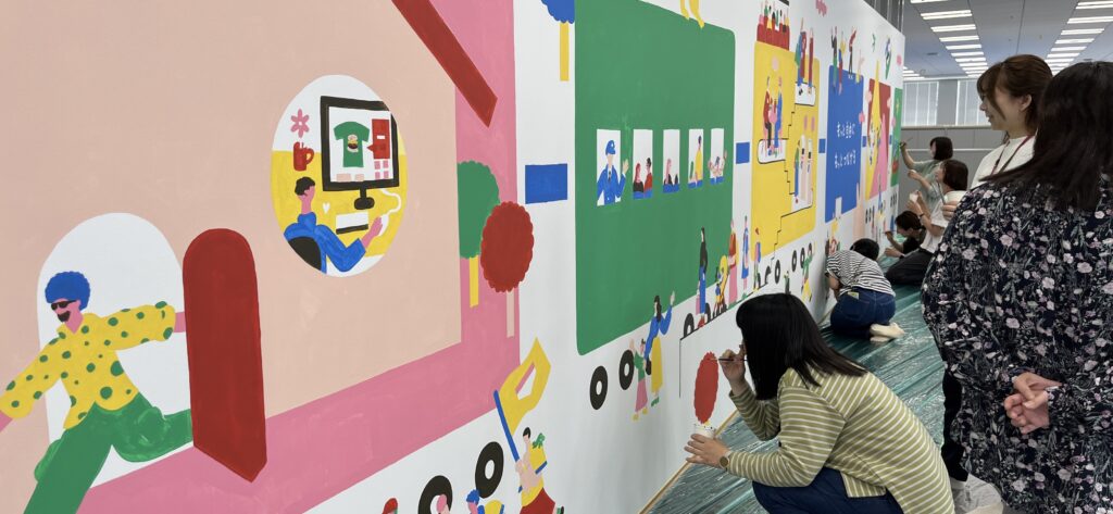 ワークショップ 風景 壁画