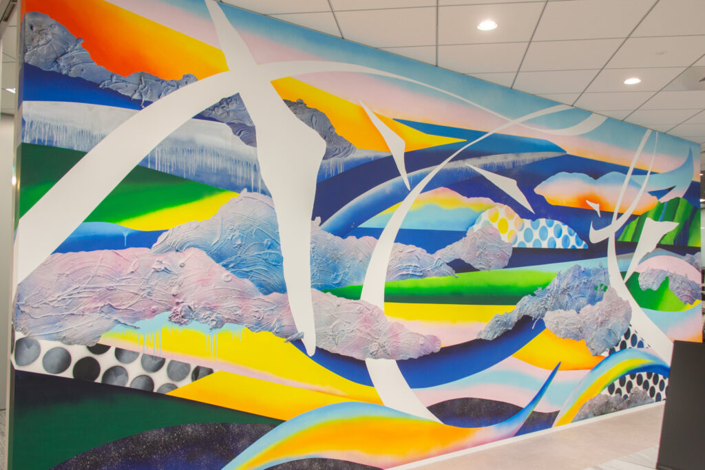 富士通株式会社　丸の内オフィスの壁画（松村咲希）⑥